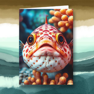 Süßer Fisch Nahaufnahme Ich schaue nur mal nach Karte