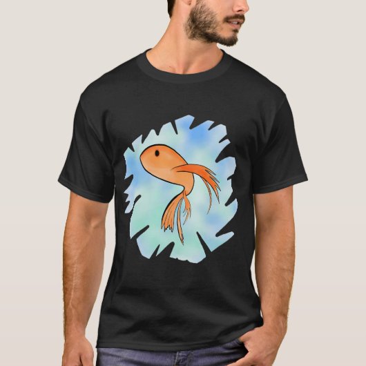 Süßer Fischdesign T-Shirt (Vorderseite)