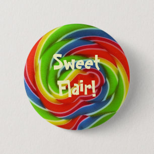 Süßer Flair-Lutscher-Knopf Button