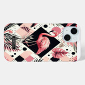 Süßer Flamingo Geometrisch Case-Mate iPhone Hülle (Rückseite (Horizontal))