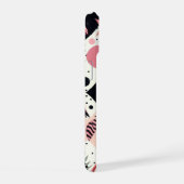 Süßer Flamingo Geometrisch iPhone 15 Hülle (Rechte Seite)