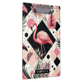 Süßer Flamingo Geometrisch Klemmbrett (Rechts)