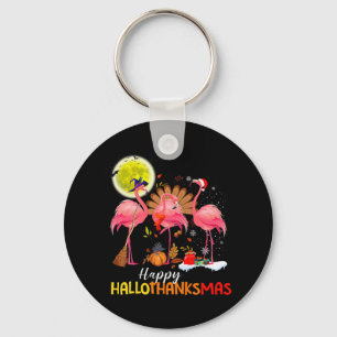 Süßer Flamingo HalloThanksmas Frohes Halloween Dan Schlüsselanhänger