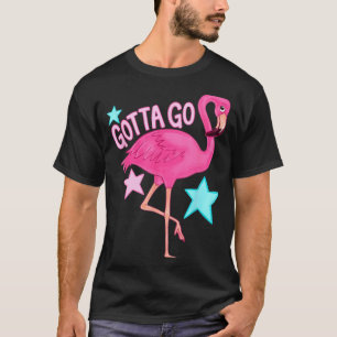 Süßer Flamingo muss gehen Lustiger Mädchen Sommer  T-Shirt