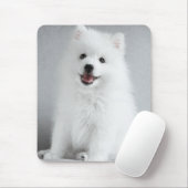 Süßer flauschiger japanischer Spitz-Welpe Mousepad (Mit Mouse)