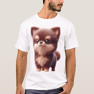 Süßer flauschiger Welpe � Ansprechendes Hundedesig T-Shirt