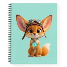 Süßer Flieger Fennec Fuchs mit Vintage-Taschenuhr 