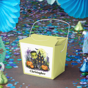 Süßer Frankenstein-Junge Halloween-Geburtstagsfeie Geschenkschachtel