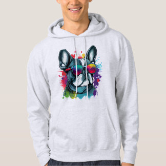 Süßer Franzose Hund Hoodie