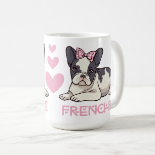 Süßer Franzose Welpe Hund Liebhaber Geschenk Franz Kaffeetasse