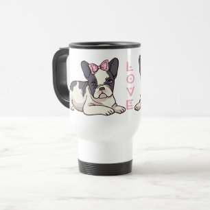 Süßer Franzose Welpe Hund Liebhaber Geschenk Franz Reisebecher