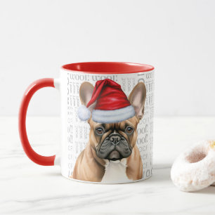 Süßer Französische Bulldogge Liebhaber Weihnachten Tasse