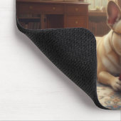 Süßer Französische Bulldogge Mousepad (Ecke)