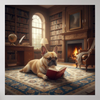 Süßer Französischer Bulldogge Poster