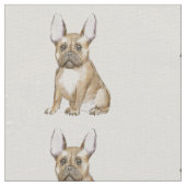 Süßer French Bulldog Stoff (Nahaufnahme)