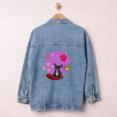 Süßer Frenchie-Welpe mit Herzen Jeansjacke (Hangar)