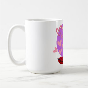 Süßer Frenchie-Welpe mit Herzen Kaffeetasse