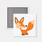 Süßer freundlicher Cartoon-Fuchs-Magnet Magnet (Vorderseite/Rückseite)