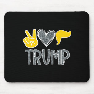 Süßer Friedensherz Liebe Trump Donald Lustiger Haa Mousepad