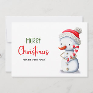 Süßer Frohe Weihnachten Schneemann Candy Cane