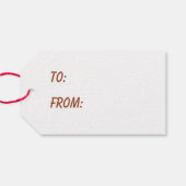 Süßer fröhlicher Valentinstag Igel Geschenkanhänger (Rückseite Horizontal)