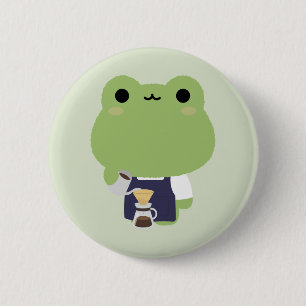 Süßer Frosch Barista Button