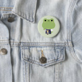 Süßer Frosch Barista Button (Beispiel)