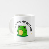süßer Frosch-Becher – Süßes ästhetisches Becher-Ge Kaffeetasse (Vorderseite Links)