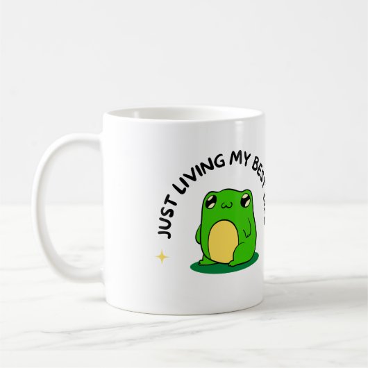 süßer Frosch-Becher – Süßes ästhetisches Becher-Ge Kaffeetasse (Links)