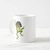 Süßer Frosch Bob Frisur Meme Geschenk Kaffeetasse (Vorderseite Links)