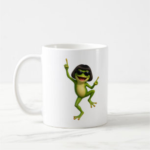 Süßer Frosch Bob Frisur Meme Geschenk Kaffeetasse