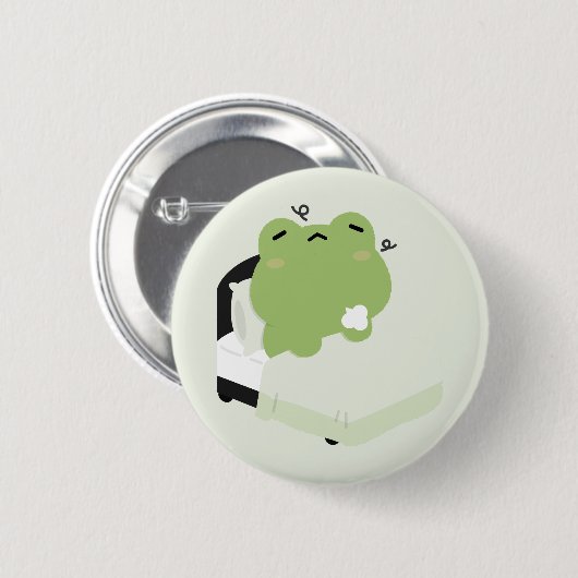Süßer Frosch Button (Vorne & Hinten)