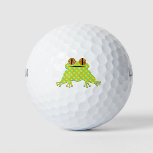 Süßer Frosch-Cartoon individuell Golfball (Vorderseite)