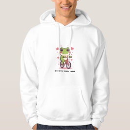 Süßer Frosch fährt Fahrrad | Lustiges Froschliebha Hoodie