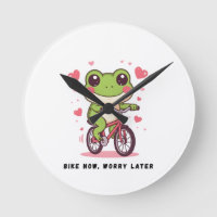 Süßer Frosch fährt Fahrrad | Lustiges Froschliebha