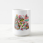 Süßer Frosch Frohe Weihnachten Kaffeetasse (Mittel)