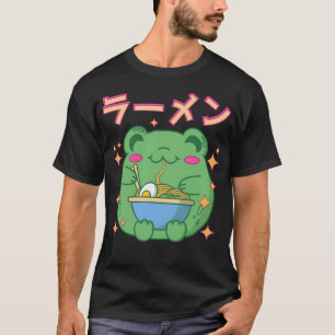 Süßer Frosch isst Ramen Japanisches Essen T-Shirt