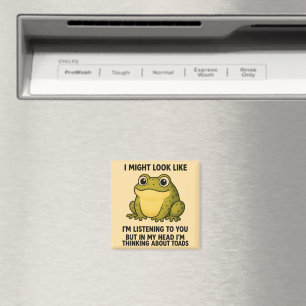Süßer Frosch Kröte ADHD Humor Besprechungs-Überleb Magnet
