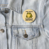 Süßer Frosch Kröte ADHS Humor Besprechungs-Überleb Button (Beispiel)