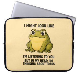 Süßer Frosch Kröte ADHS Humor Besprechungs-Überleb Laptopschutzhülle