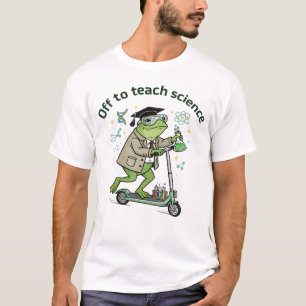 Süßer Frosch-Lehrer Wissenschaft Humor Klassenzimm T-Shirt