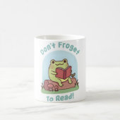 Süßer Frosch liest glücklich Vergessen Sie nicht l Kaffeetasse (Mittel)
