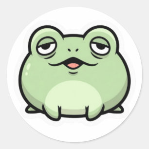 Süßer Frosch Meme Aufkleber Lustiger Ästhetik Fr