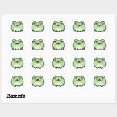 Süßer Frosch Meme Aufkleber | Lustiger Ästhetische (Blatt)