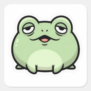 Süßer Frosch Meme Aufkleber   Lustiger Ästhetische