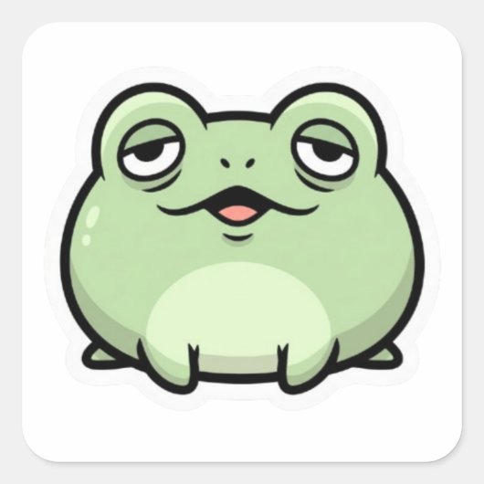 Süßer Frosch Meme Aufkleber | Lustiger Ästhetische (Vorderseite)