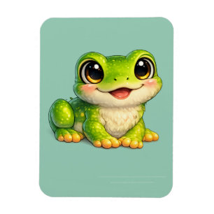 Süßer Frosch mit großen Augen Kawaii-Tierdesign Magnet