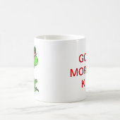 süßer Frosch mit Krone und Kussmund Kaffeetasse (Mittel)