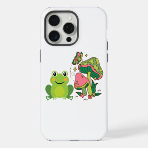süßer Frosch, Pilze und Schmetterling iPhone 15 Pro Max Hülle