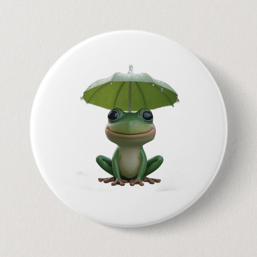 Süßer Frosch Pin für Kinder – Lustiger Frosch Butt Button (Vorderseite)